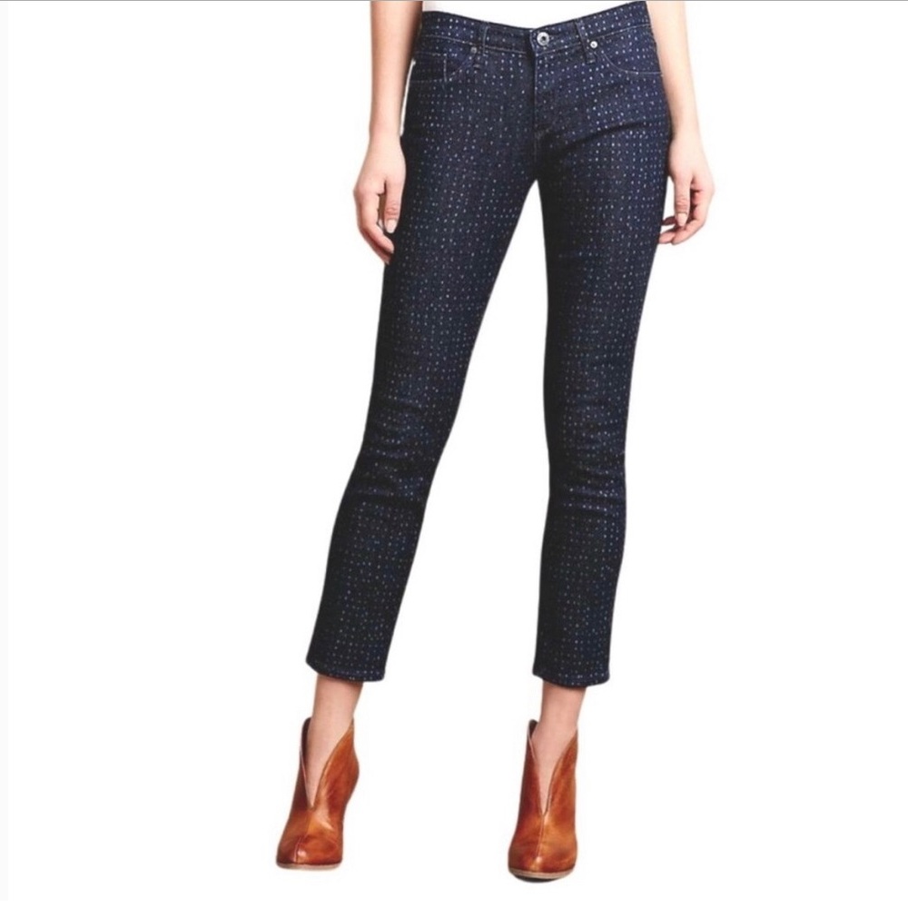 AG The Stevie Ankle Slim Straight Ankle Dot Size 30 - Picture 1 of 9